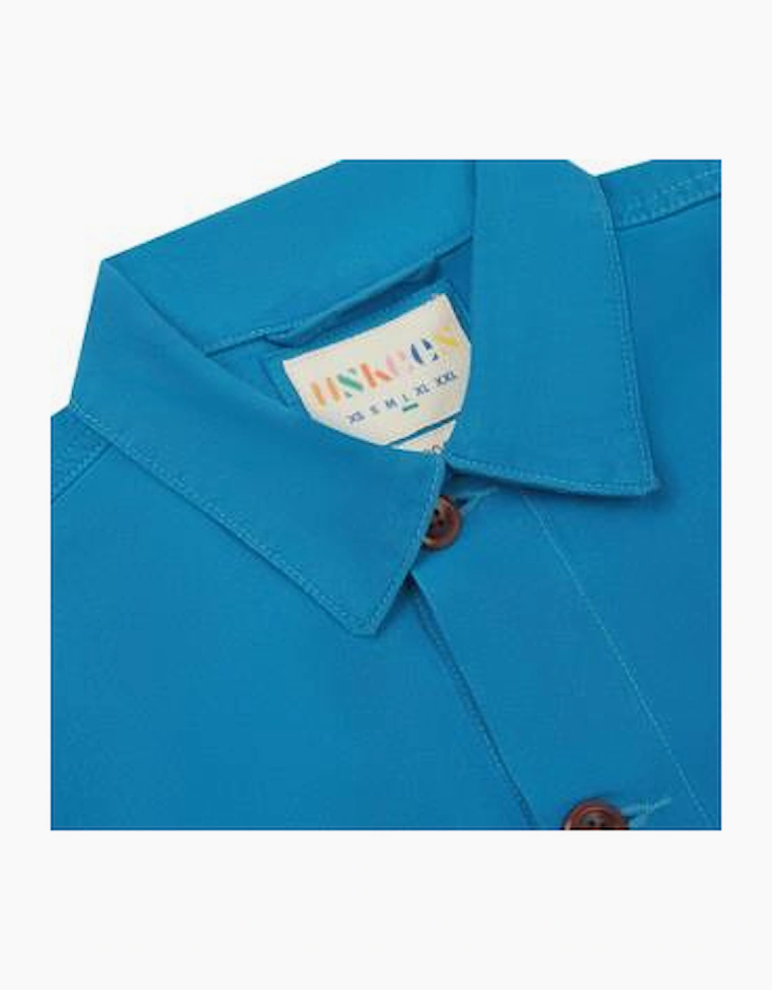 Uskees #3001 Bright Blue Buttoned Overshirt
