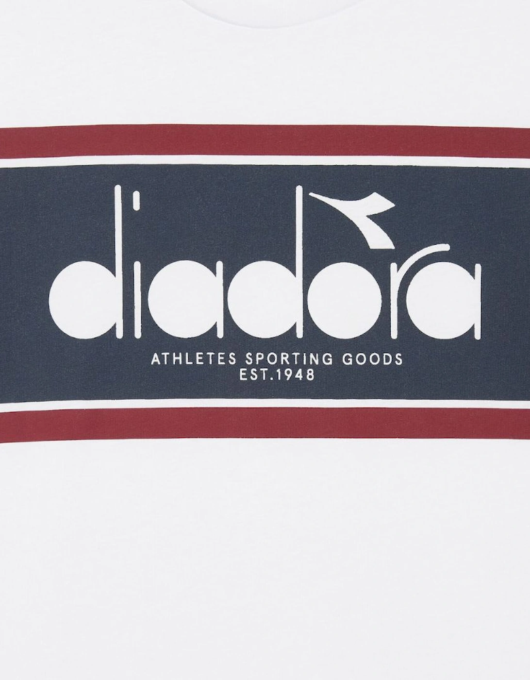 Diadora SS Logo Super White/Empire Red T-Shirt