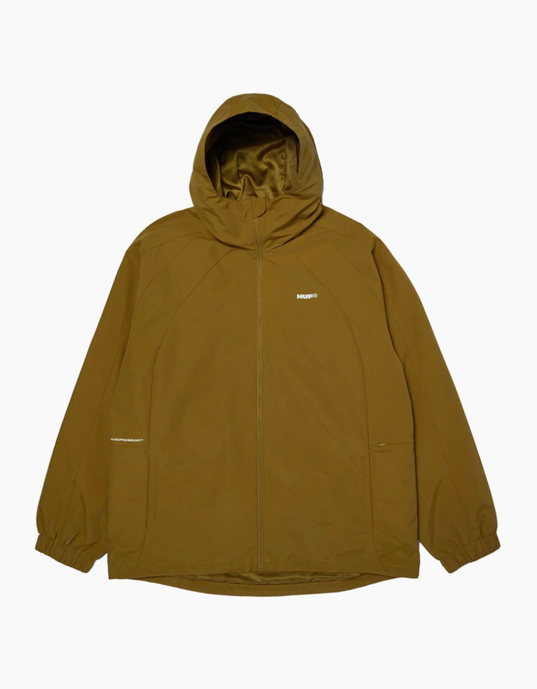 HUF All Caps Rich Brown Shell Jacket