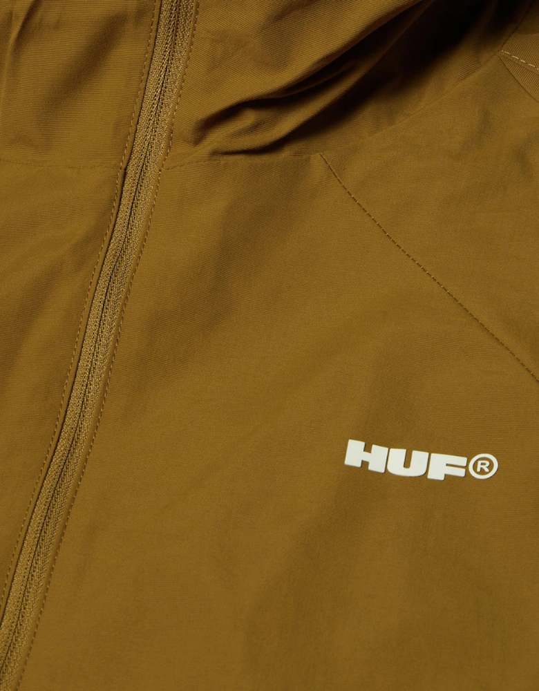 HUF All Caps Rich Brown Shell Jacket