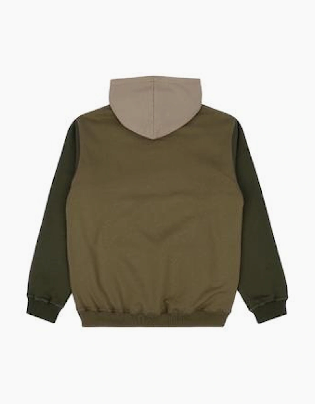 Trendsplant Organic Color Block Gothic Olive Hoodie