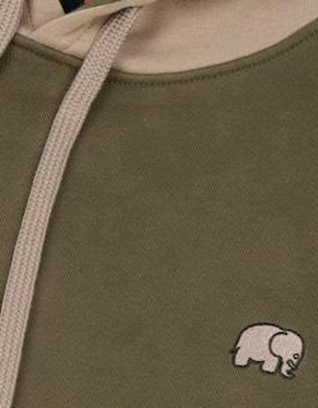 Trendsplant Organic Color Block Gothic Olive Hoodie