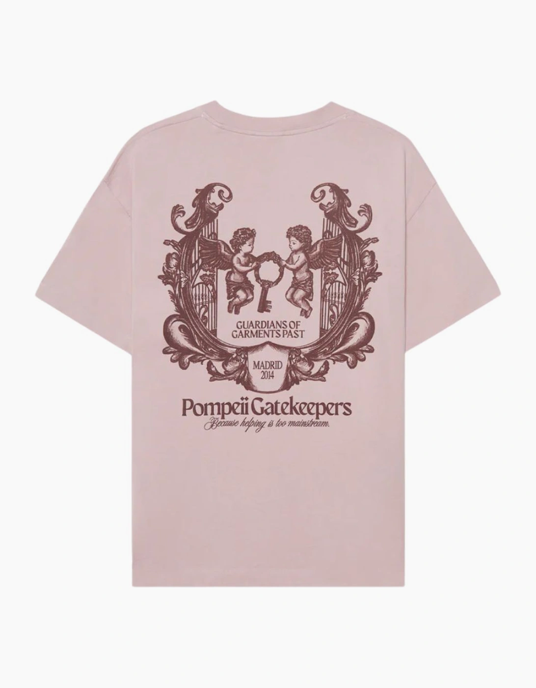 Pompeii Gatekeeper Powder Pink T-Shirt, 4 of 3