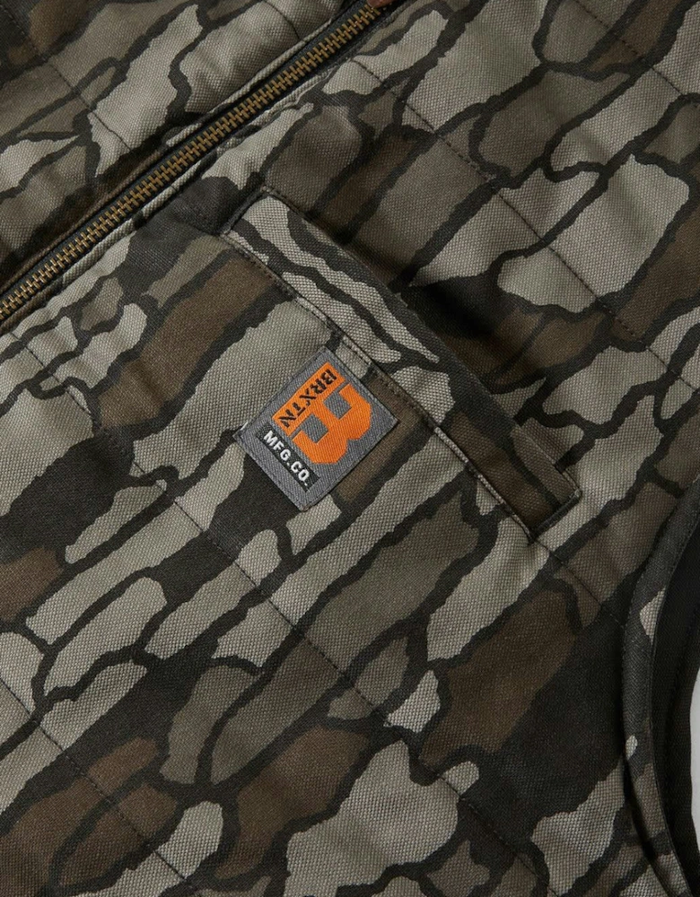 Brixton Builders Abraham Rev Bark Camo Vest