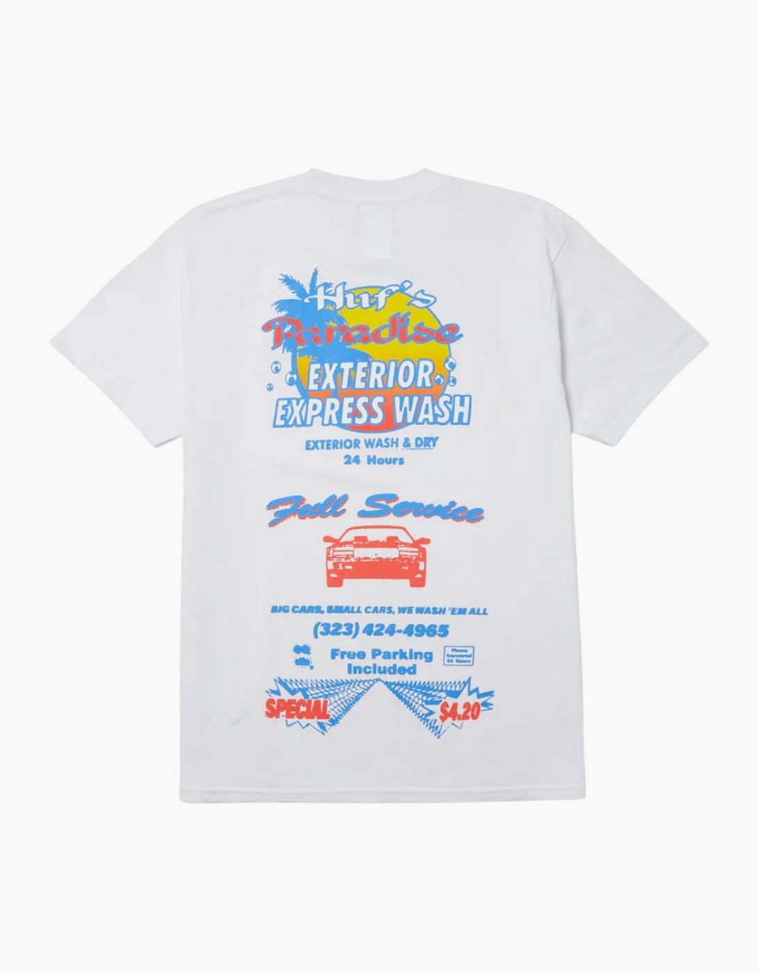 HUF Full Service White T-Shirt, 4 of 3