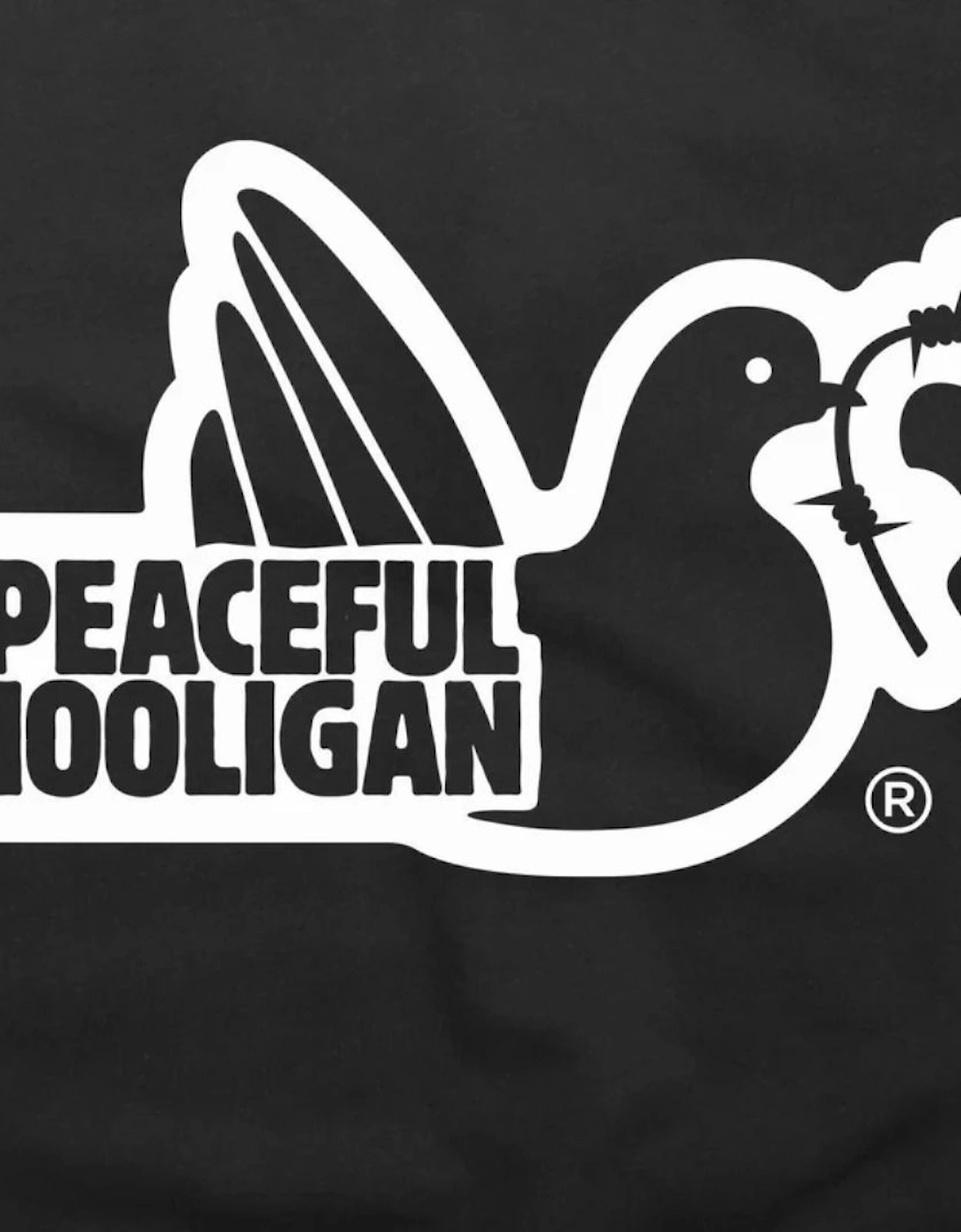 Peaceful Hooligan Outline Black Sweatshirt