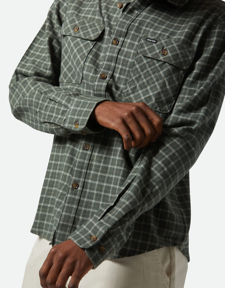 Brixton Ivy Green/Whitecap Bowery LW Ultra Flannel