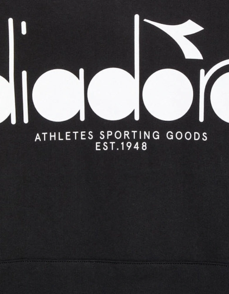 Diadora Logo Black Hoodie