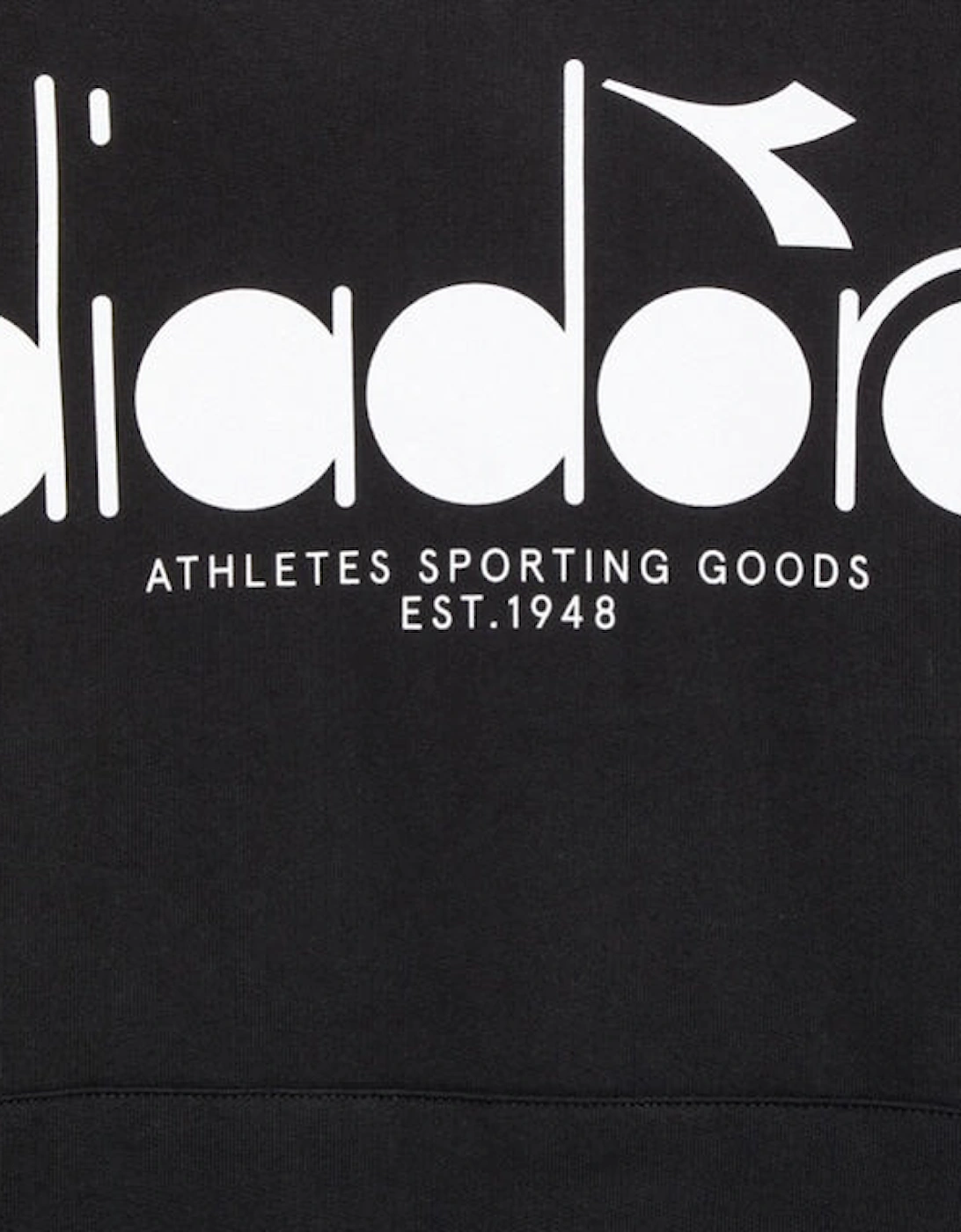 Diadora Logo Black Hoodie