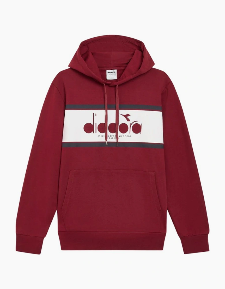 Diadora Logo Empire Red Hoodie