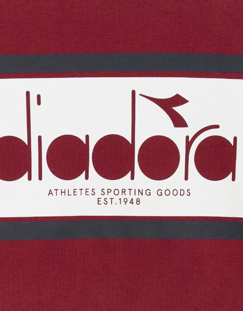 Diadora Logo Empire Red Hoodie