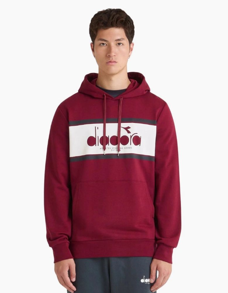Diadora Logo Empire Red Hoodie