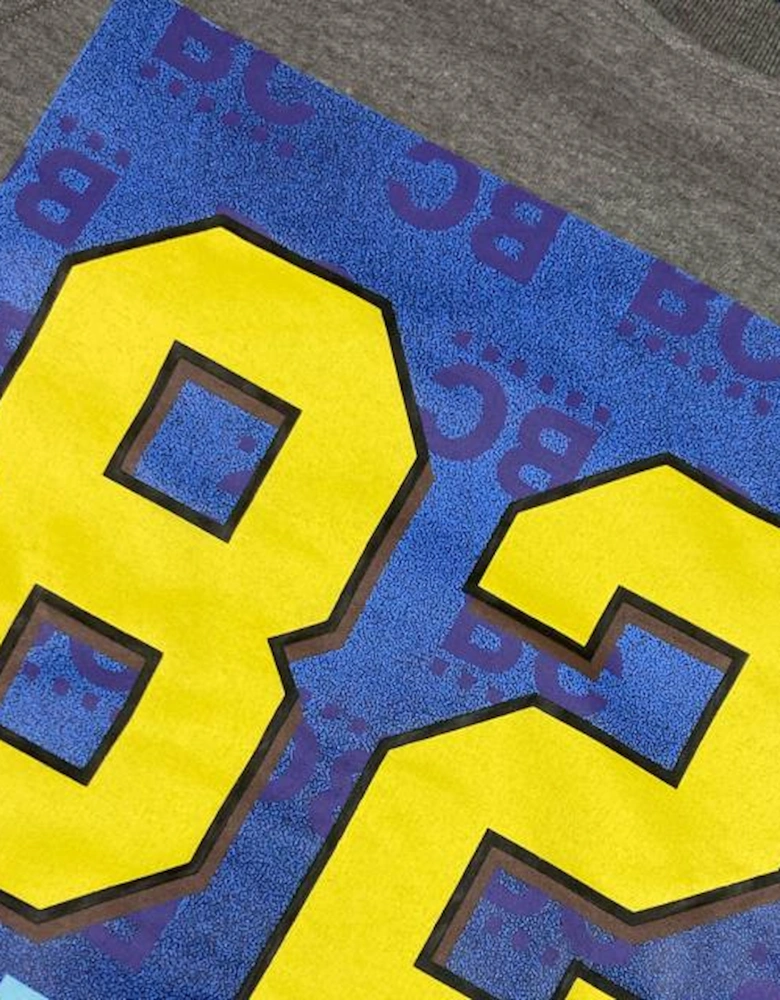 Best Company '82' Grey Crewneck Oversized Sweatshirt