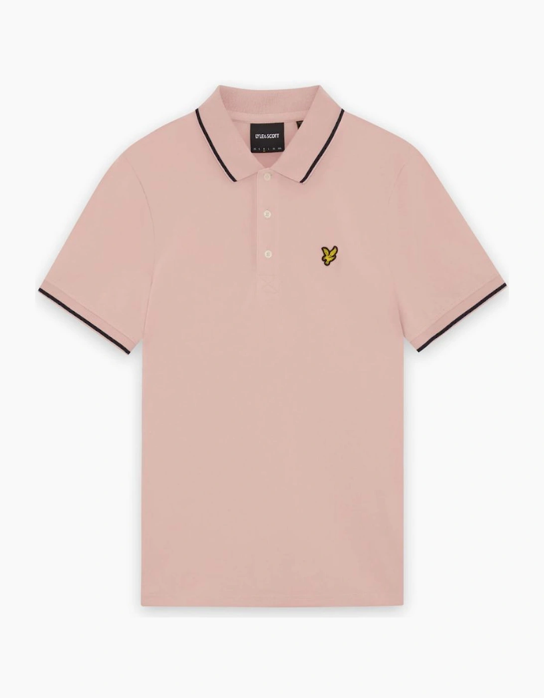 Lyle & Scott Tipped Pink Polo Shirt