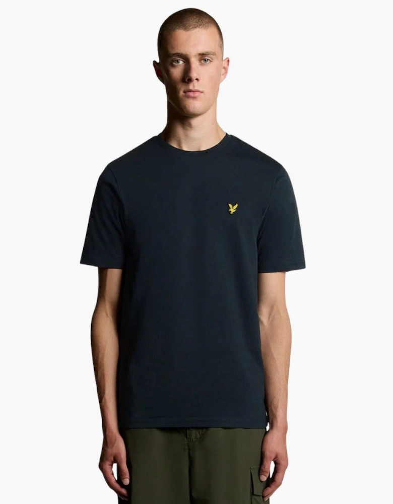 Lyle & Scott Cotton Crew Neck Navy T-Shirt