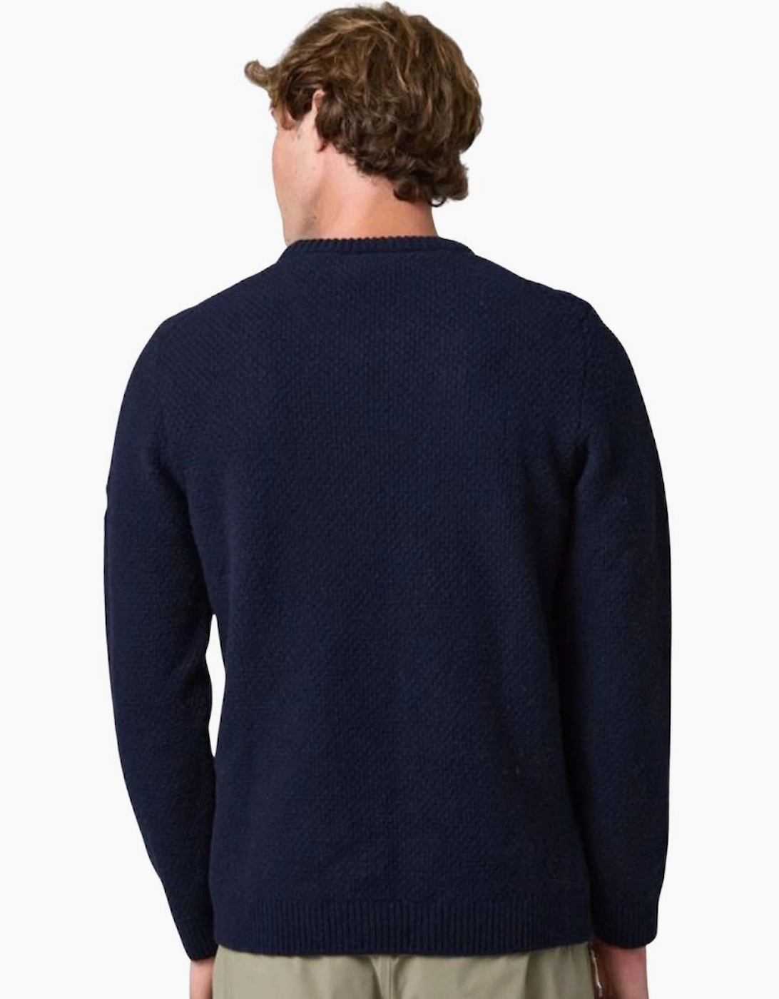 Henri Lloyd Abersoch Dark Navy Cable Knit Jumper