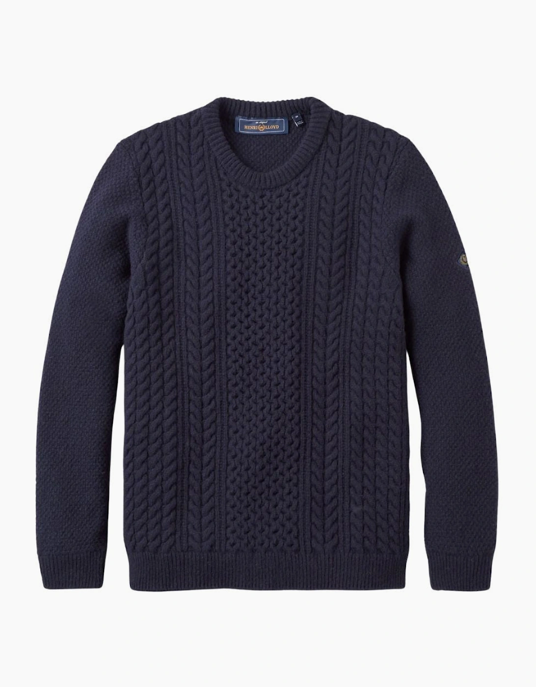 Henri Lloyd Abersoch Dark Navy Cable Knit Jumper, 5 of 4