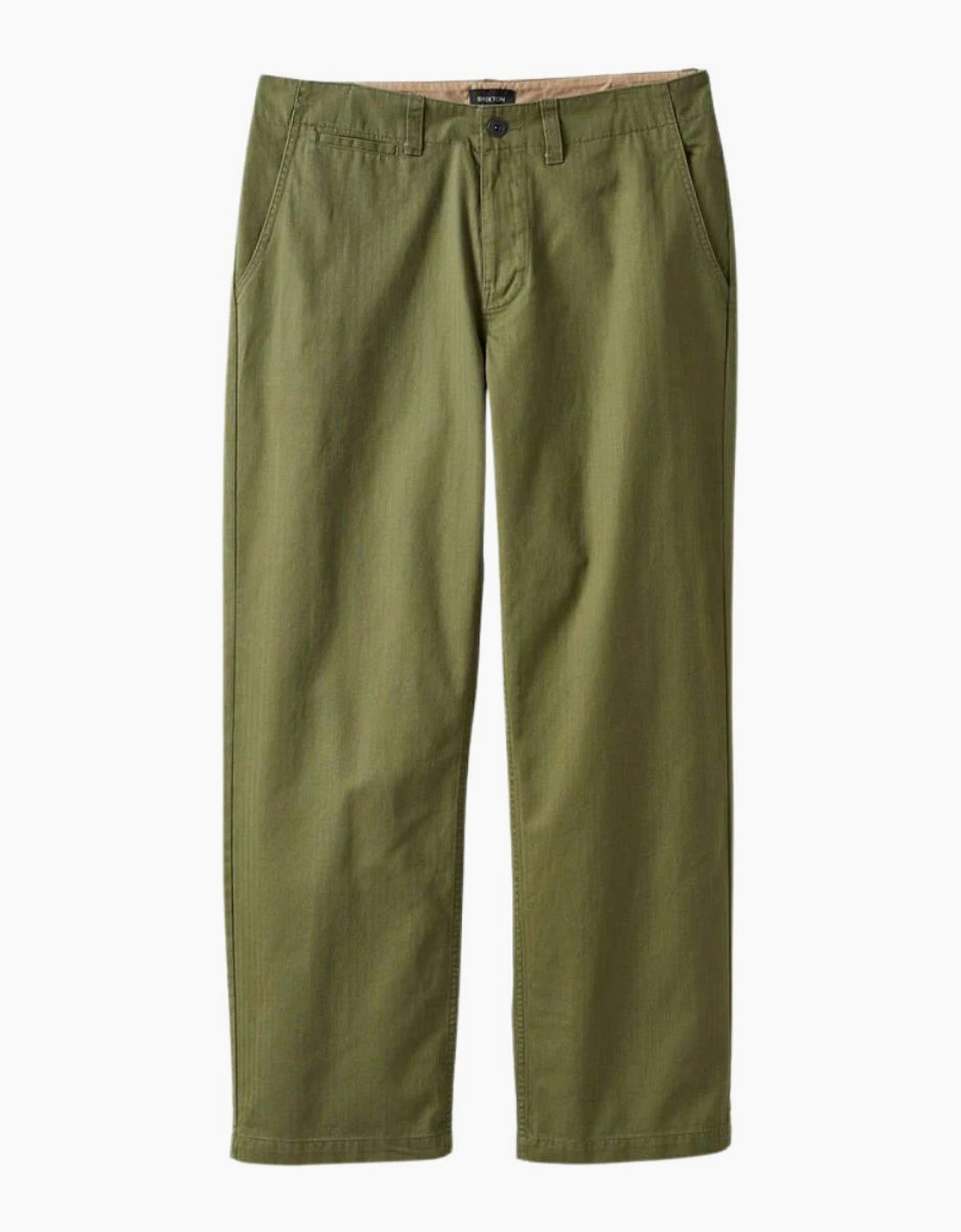 Brixton Surplus Herringbone Relaxed Olive Trouser Pant