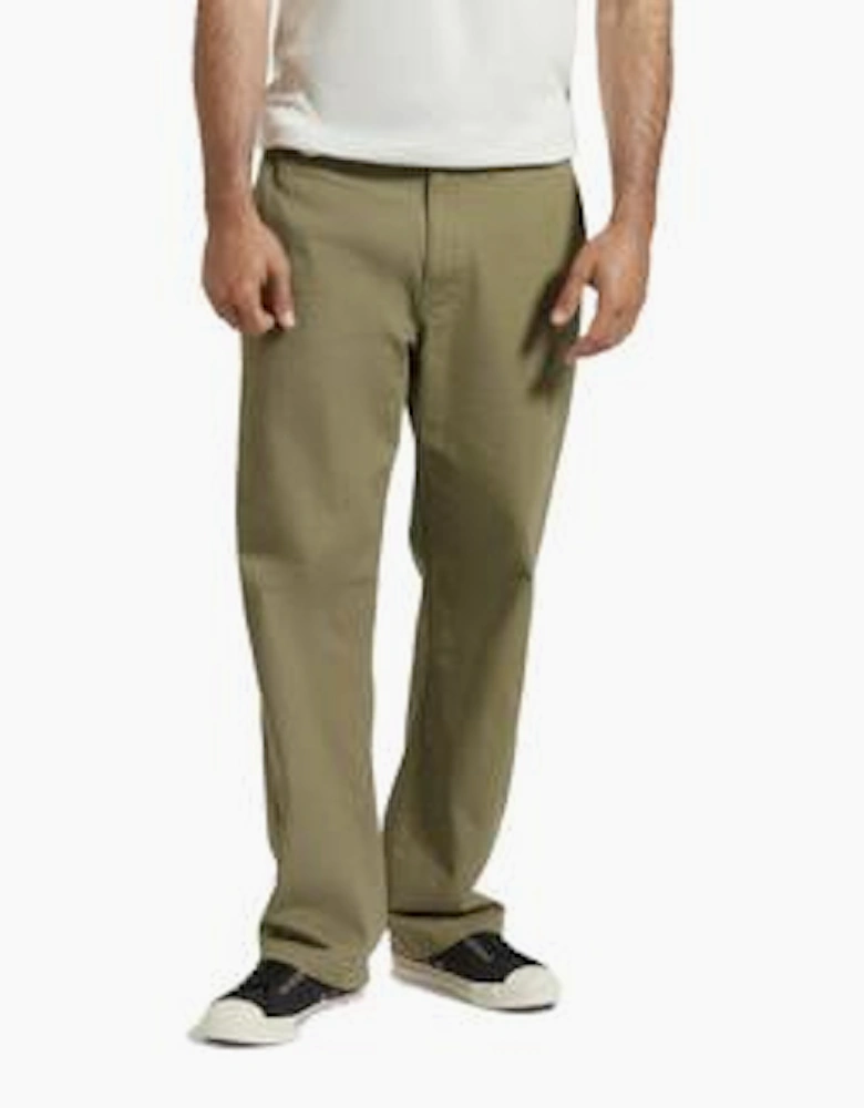 Brixton Surplus Herringbone Relaxed Olive Trouser Pant