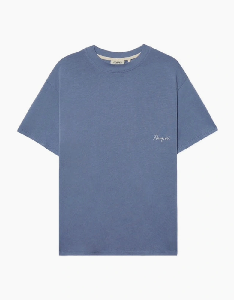 Pompeii Admission Letter Marengo Blue T-Shirt