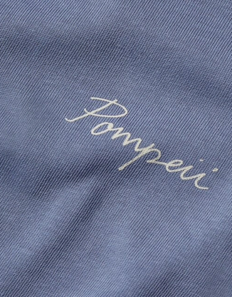 Pompeii Admission Letter Marengo Blue T-Shirt
