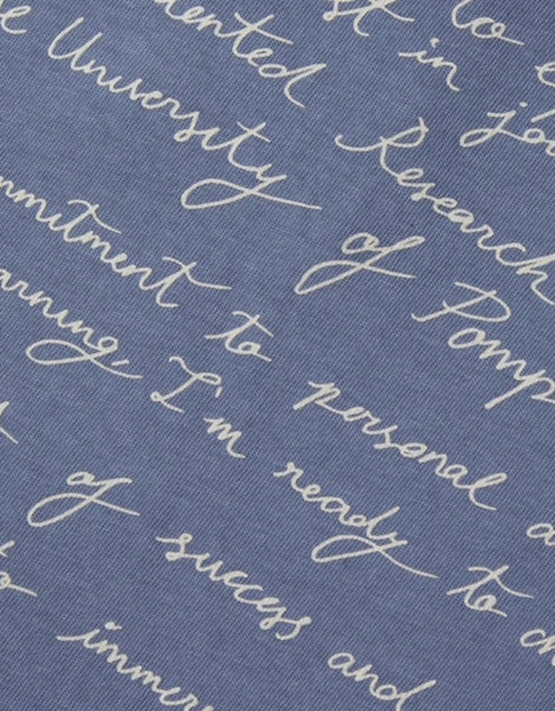 Pompeii Admission Letter Marengo Blue T-Shirt