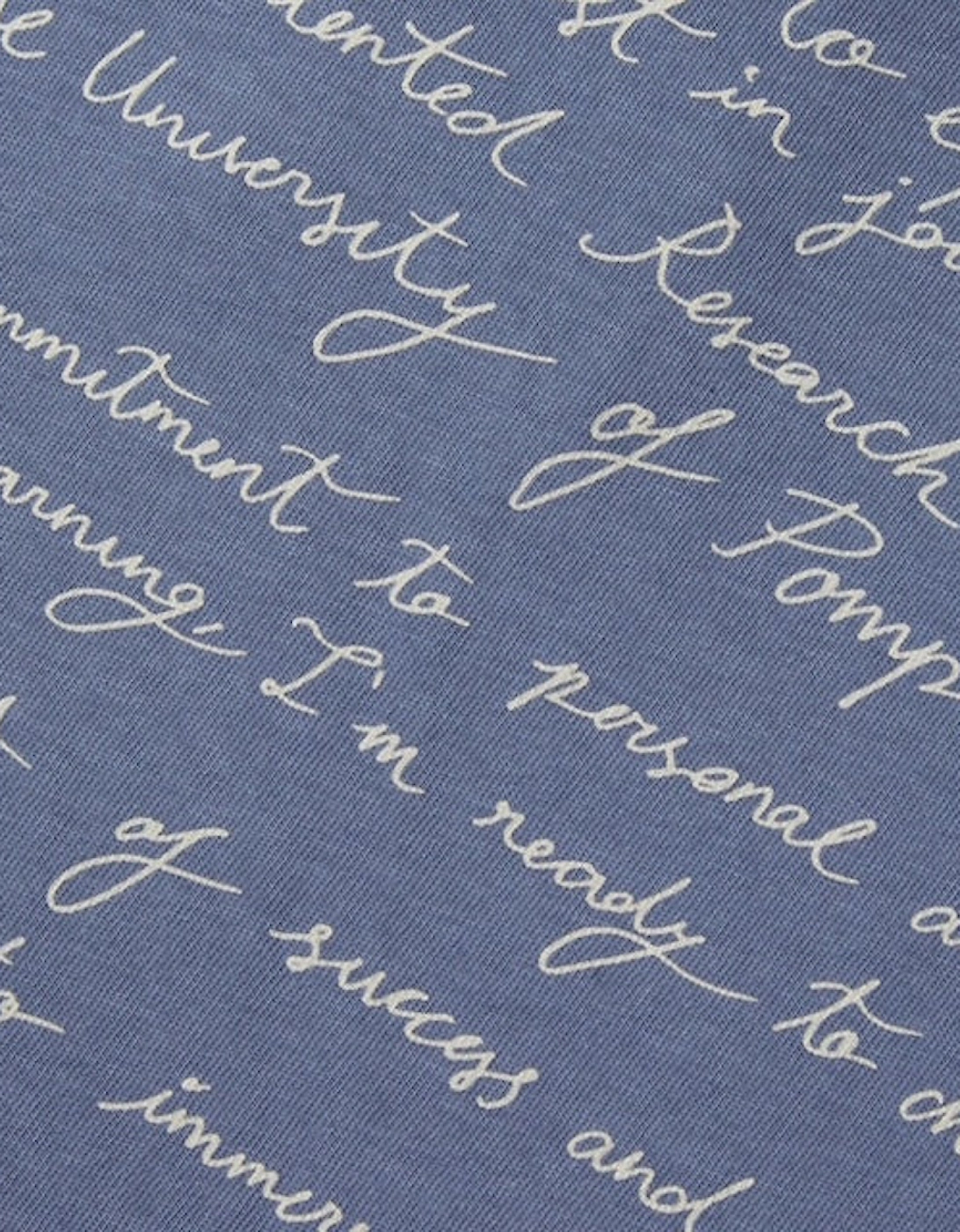 Pompeii Admission Letter Marengo Blue T-Shirt