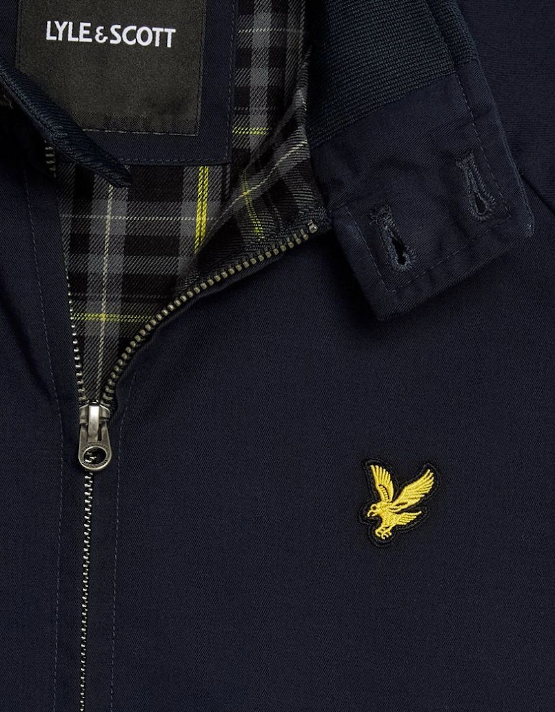 Lyle & Scott Cotton Harrington Navy Jacket