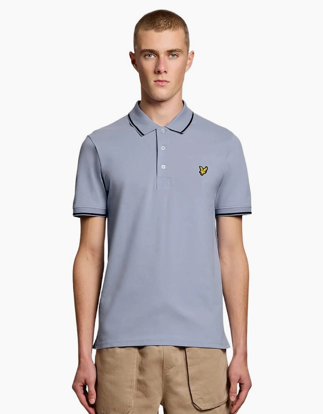 Lyle & Scott Tipped Lilac Polo Shirt
