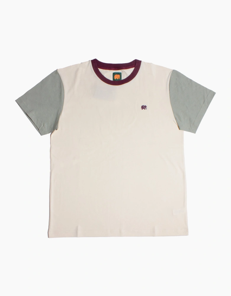 Trendsplant Colour Block Pale Glow/Iron Veil T-Shirt