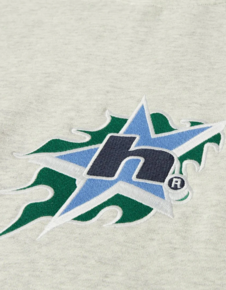 HUF H Bit Ash Grey Crewneck Sweatshirt