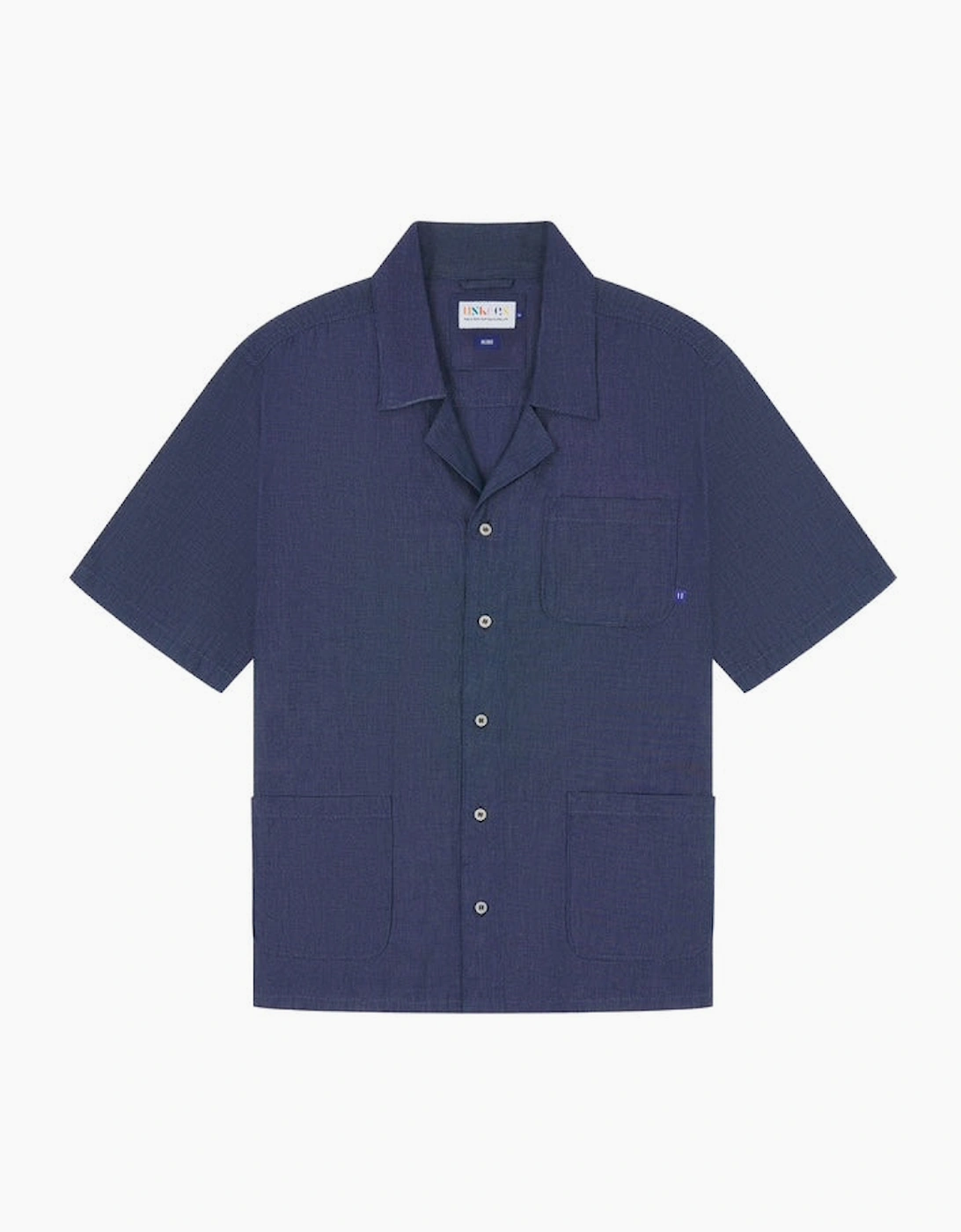 USKEES Men's Uskees #6004 Cuban Oxford Chambray Shirt - Navy