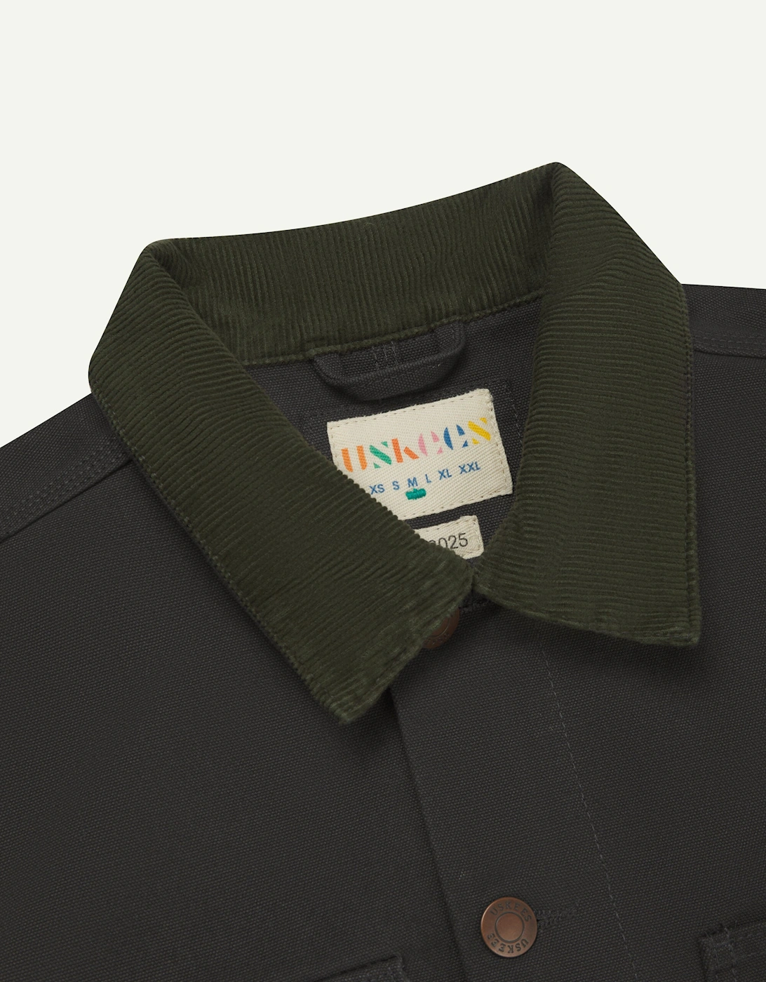 Uskees #3025 Canvas Charcoal Chore Jacket