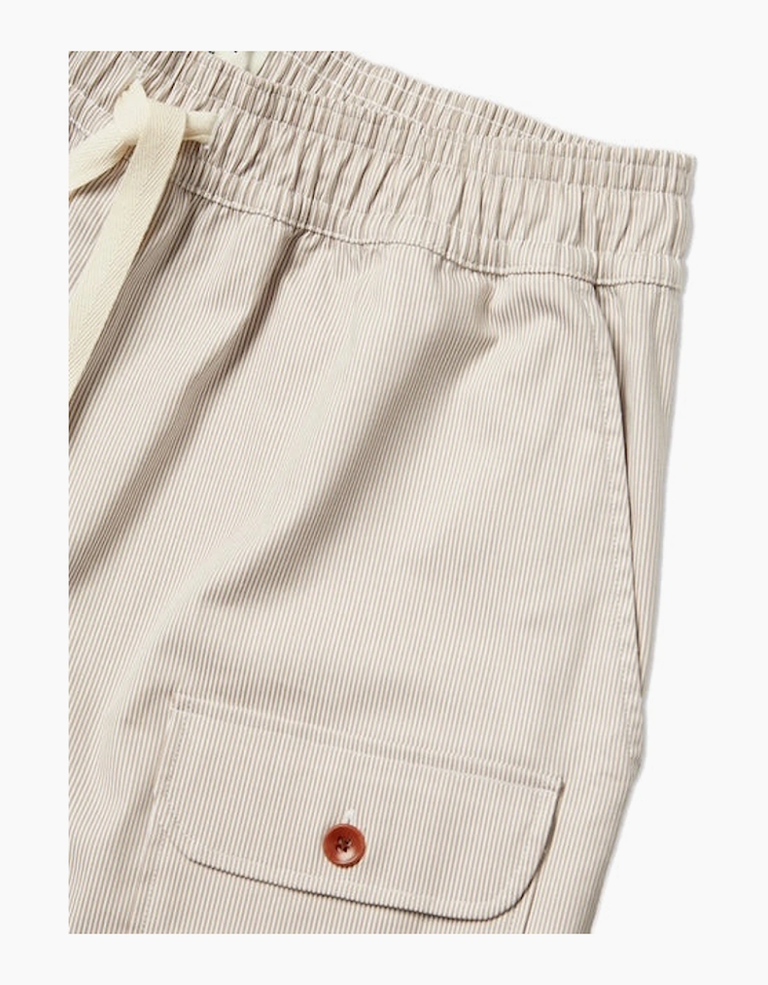 Pompeii Cargo Striped Oat Shorts