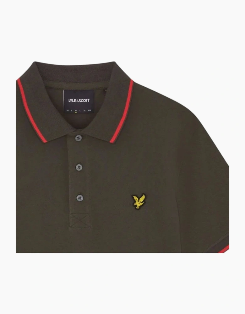 Lyle & Scott Tipped Soft Black Polo Shirt