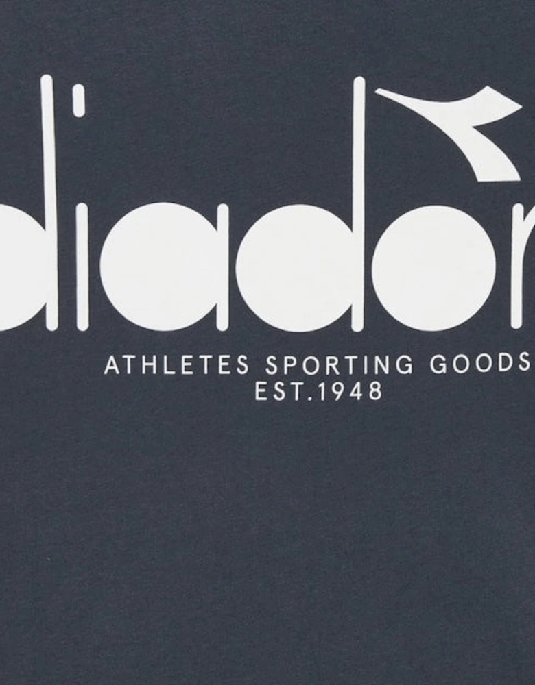Diadora Logo Blue Denim T-Shirt