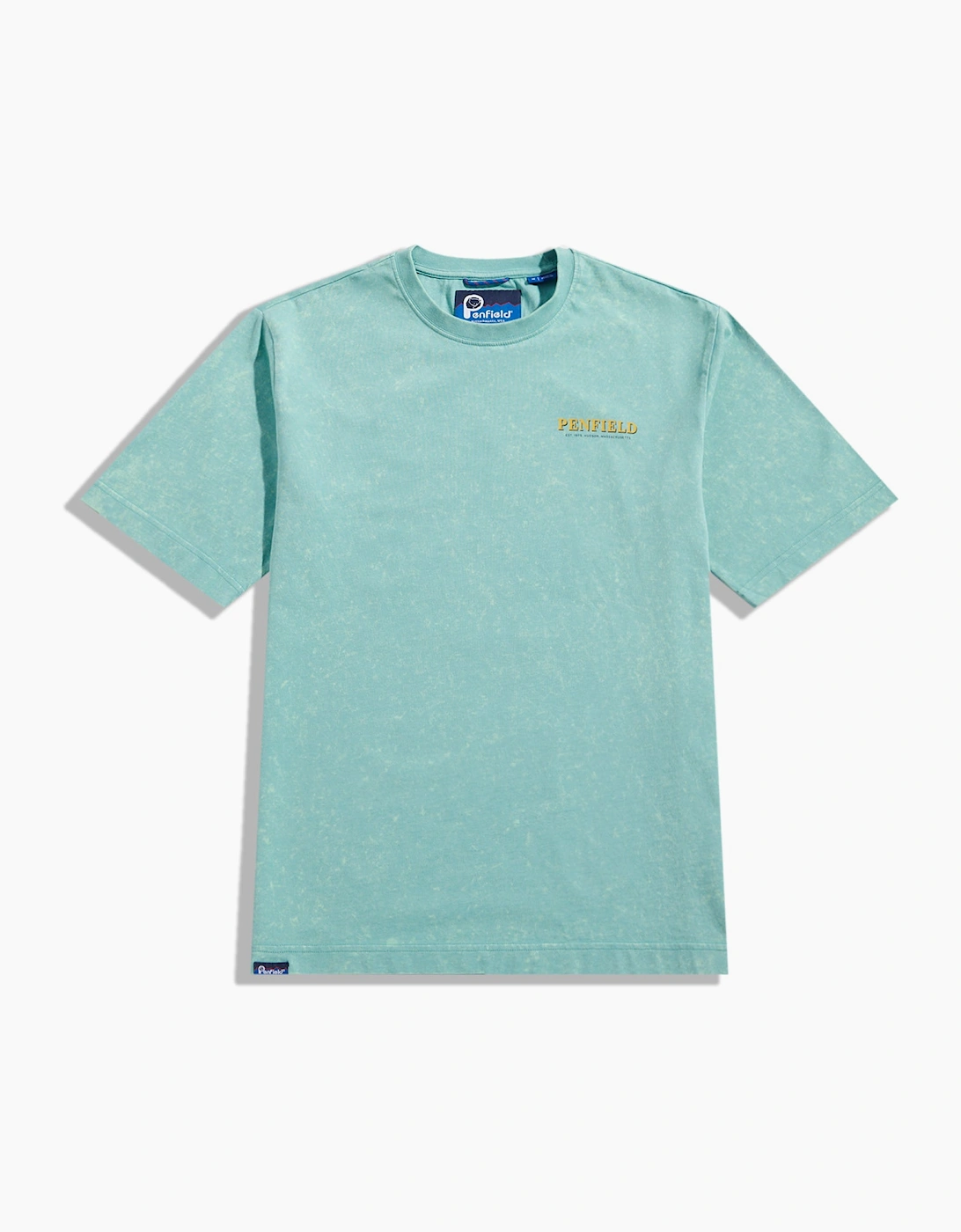 Penfield Whale Scene Dusty Turquoise T-Shirt