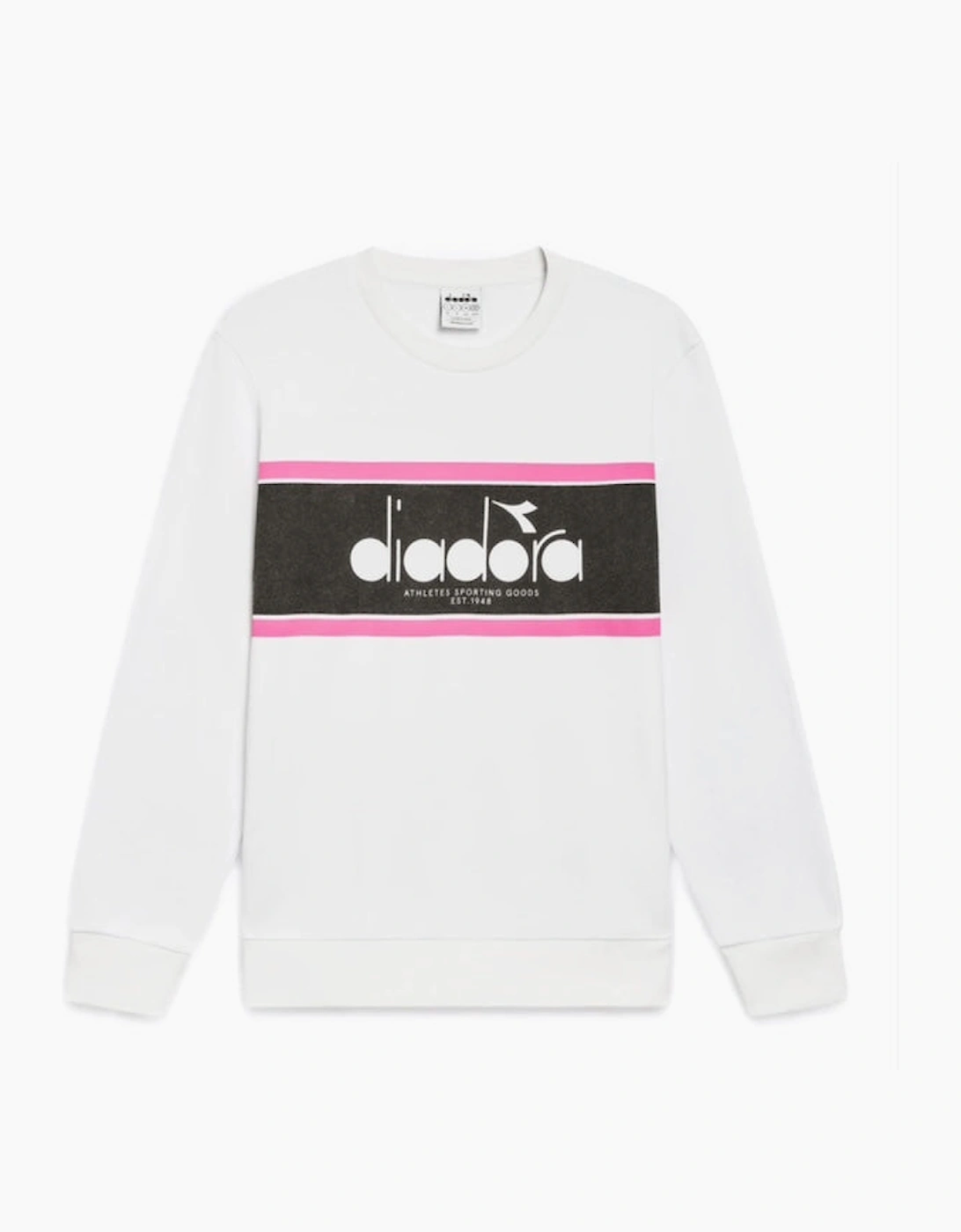 Diadora Logo Optical White Sweatshirt, 4 of 3