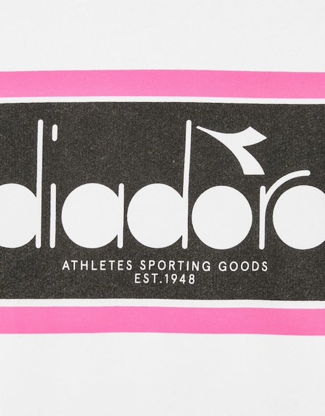Diadora Logo Optical White Sweatshirt