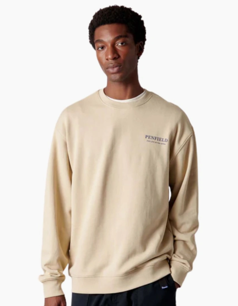 Penfield Circle Riverview Brown Rice Crew Sweatshirt