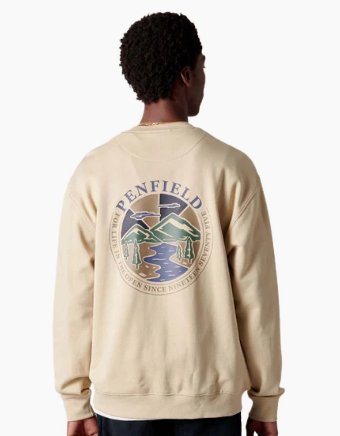 Penfield Circle Riverview Brown Rice Crew Sweatshirt