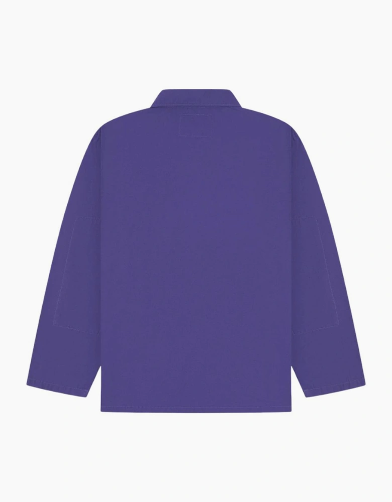 Uskees #3001 Burst Grape Buttoned Overshirt