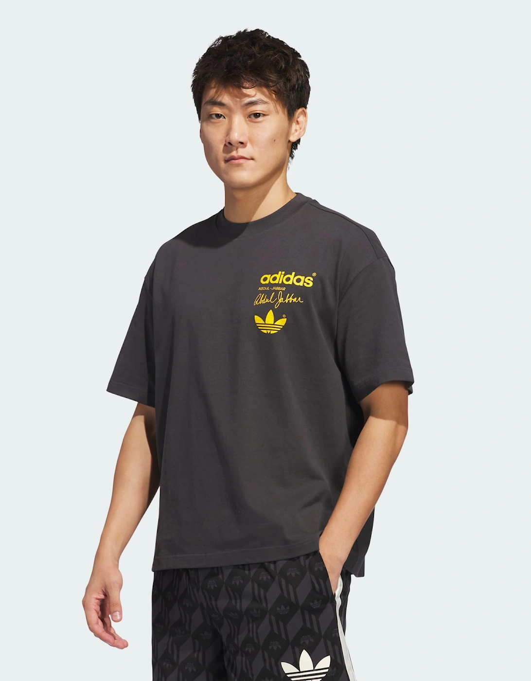 Adidas Originals Jabbar Skyhook T-Shirt Black, 4 of 3