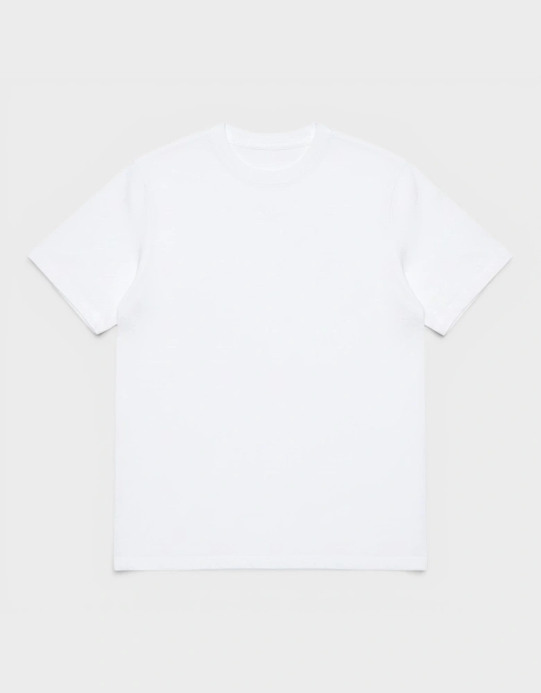 Printed T-Shirt Afro Cubism Tennis Club White