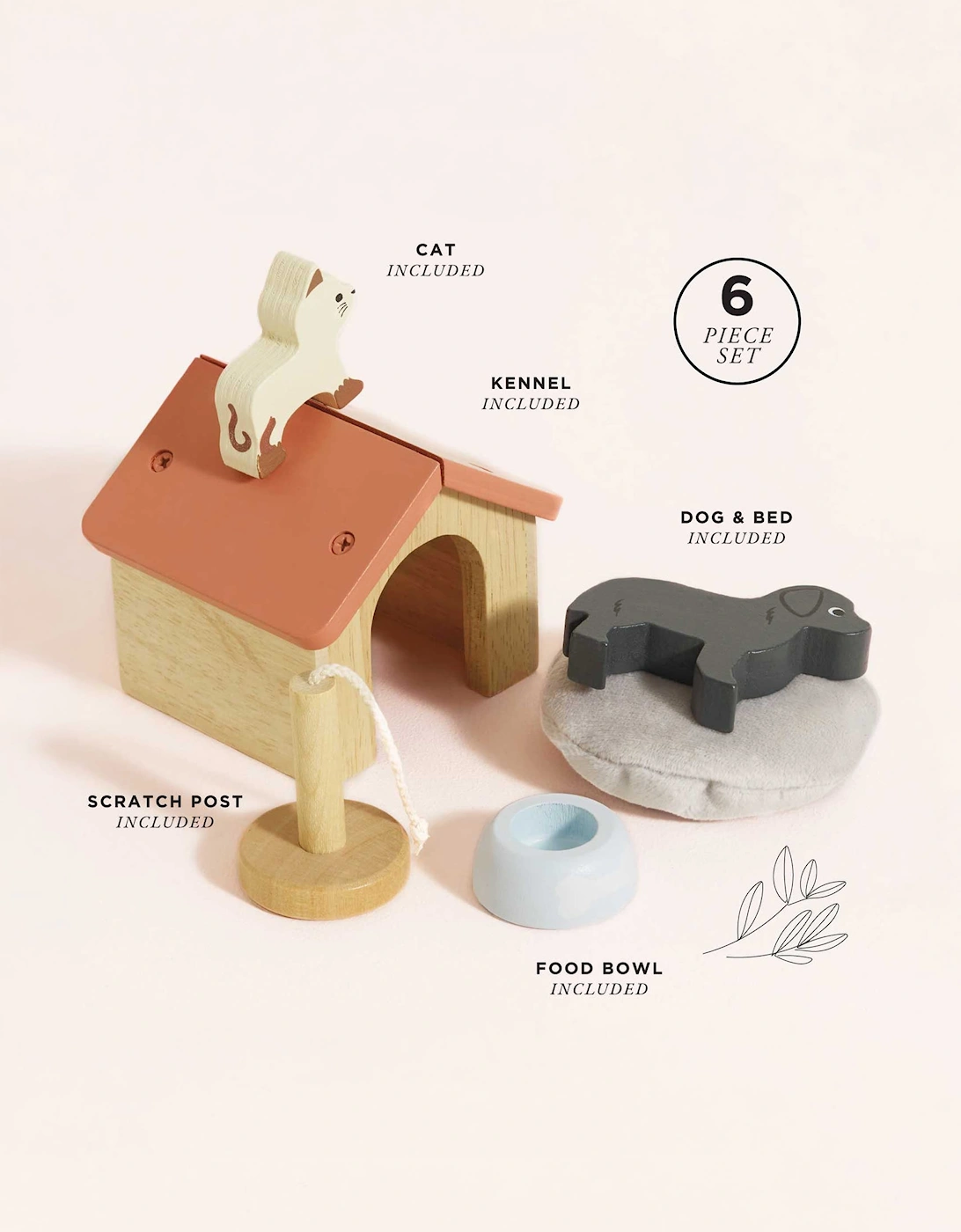 Le Toy Van Dolls House Pet Set (W:10 x D:5.7 x H:7.5cm)