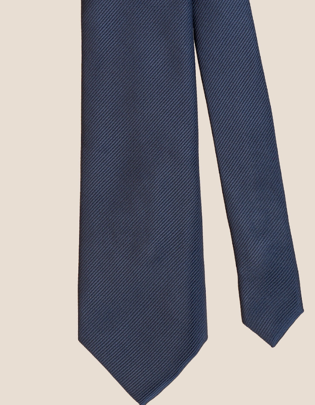 Navy Ribbed Tie