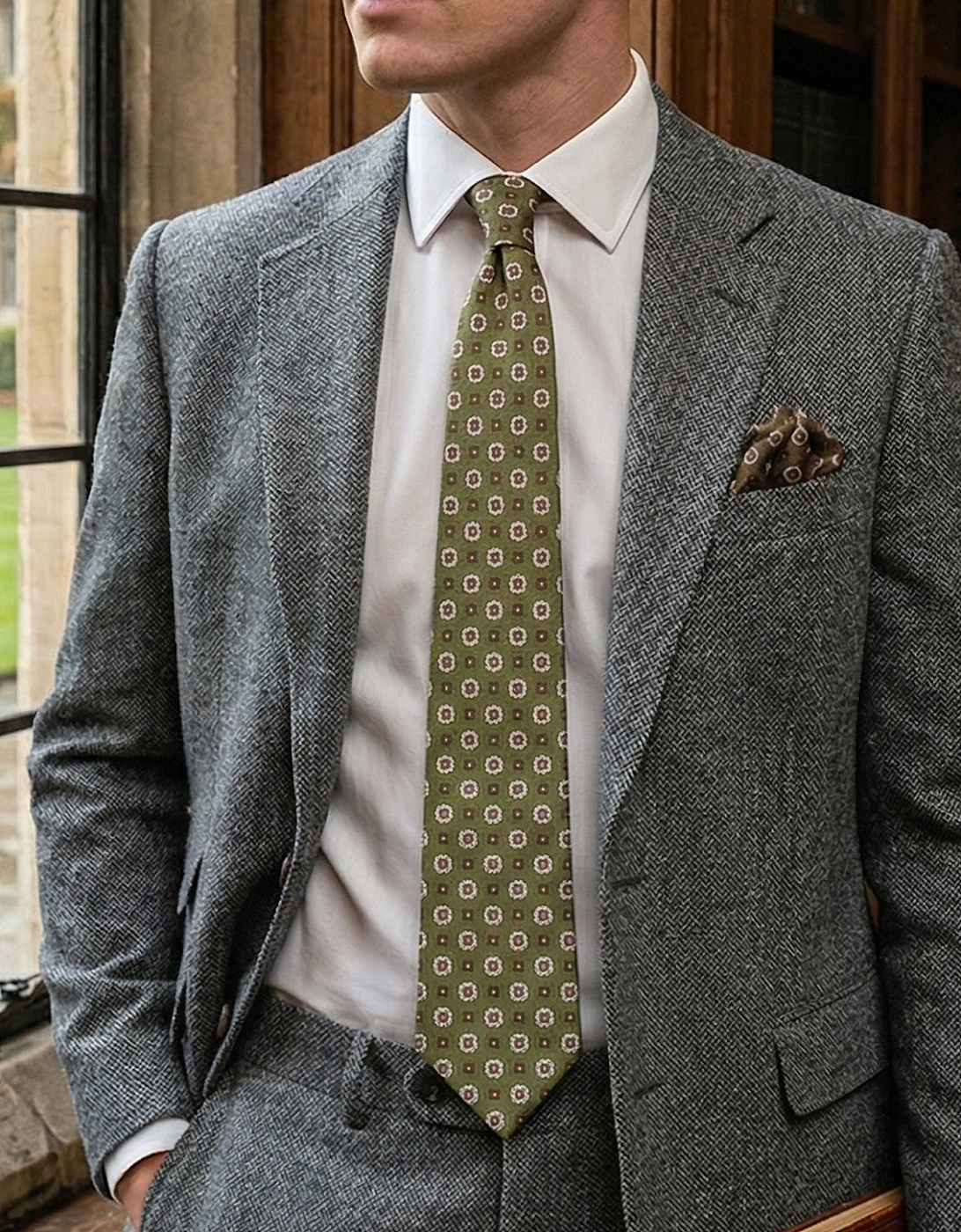 Finn Tie Green/Brown