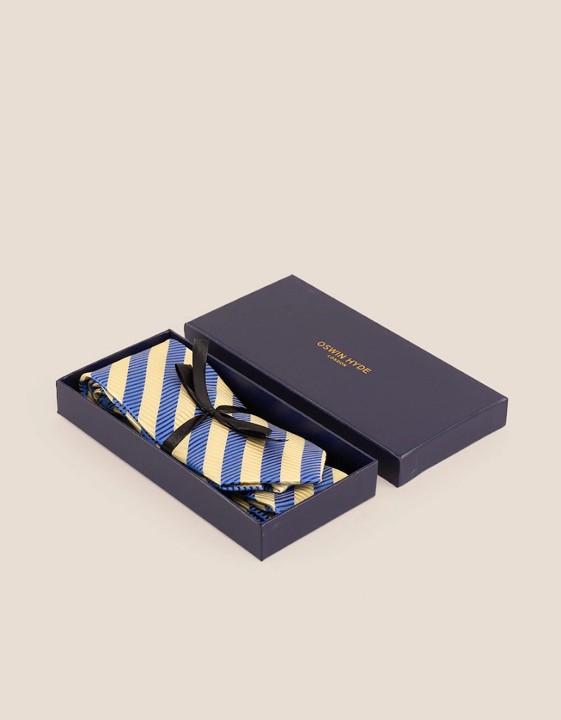 Vintage Stripe Tie Navy Cream