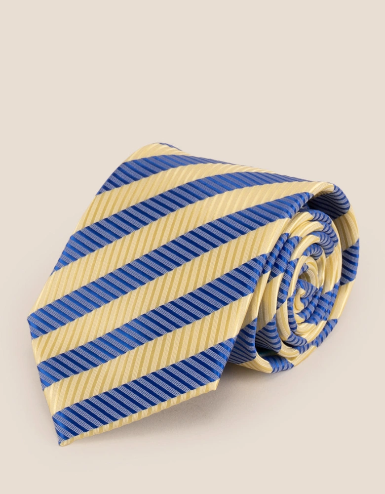 Vintage Stripe Tie Navy Cream