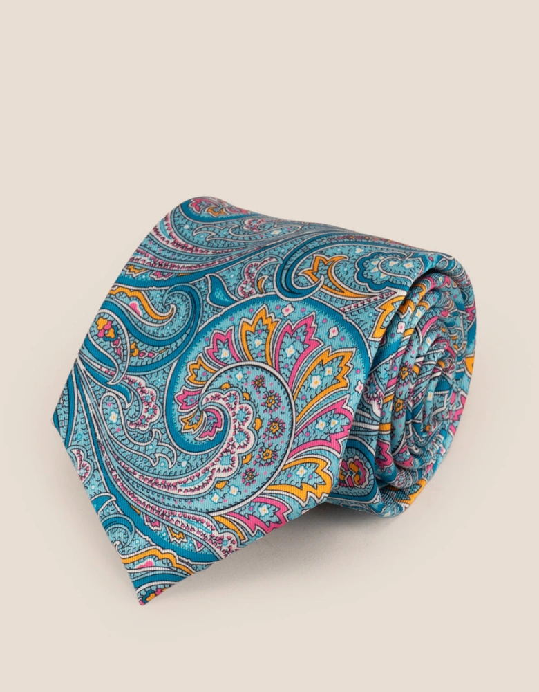 Print Blue Tie